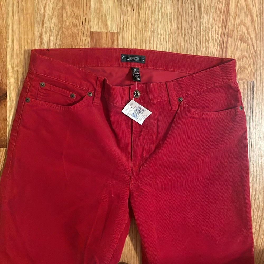 Ralph Lauren Corduroy Classic Straight Pants - Picture 3 of 6